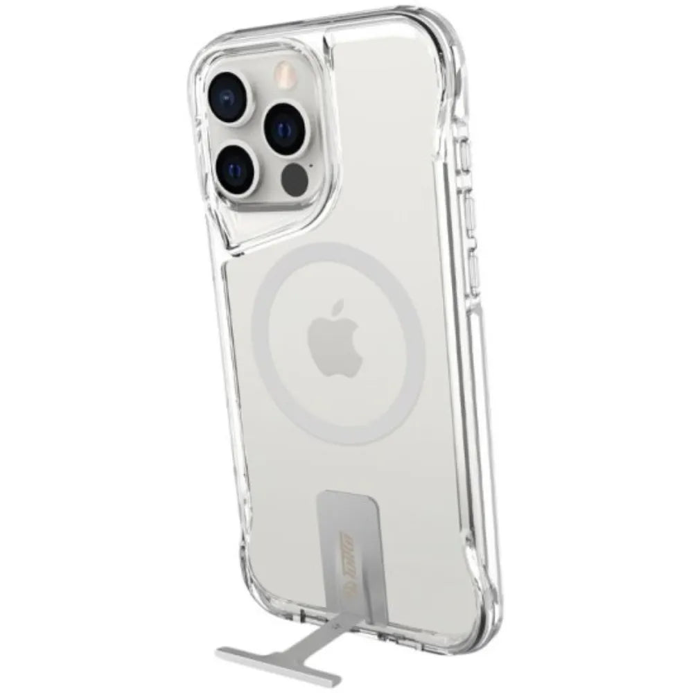 כיסוי Toiko Titan MagStand ל-Apple iPhone 15 Pro - צבע שקוף - Fono