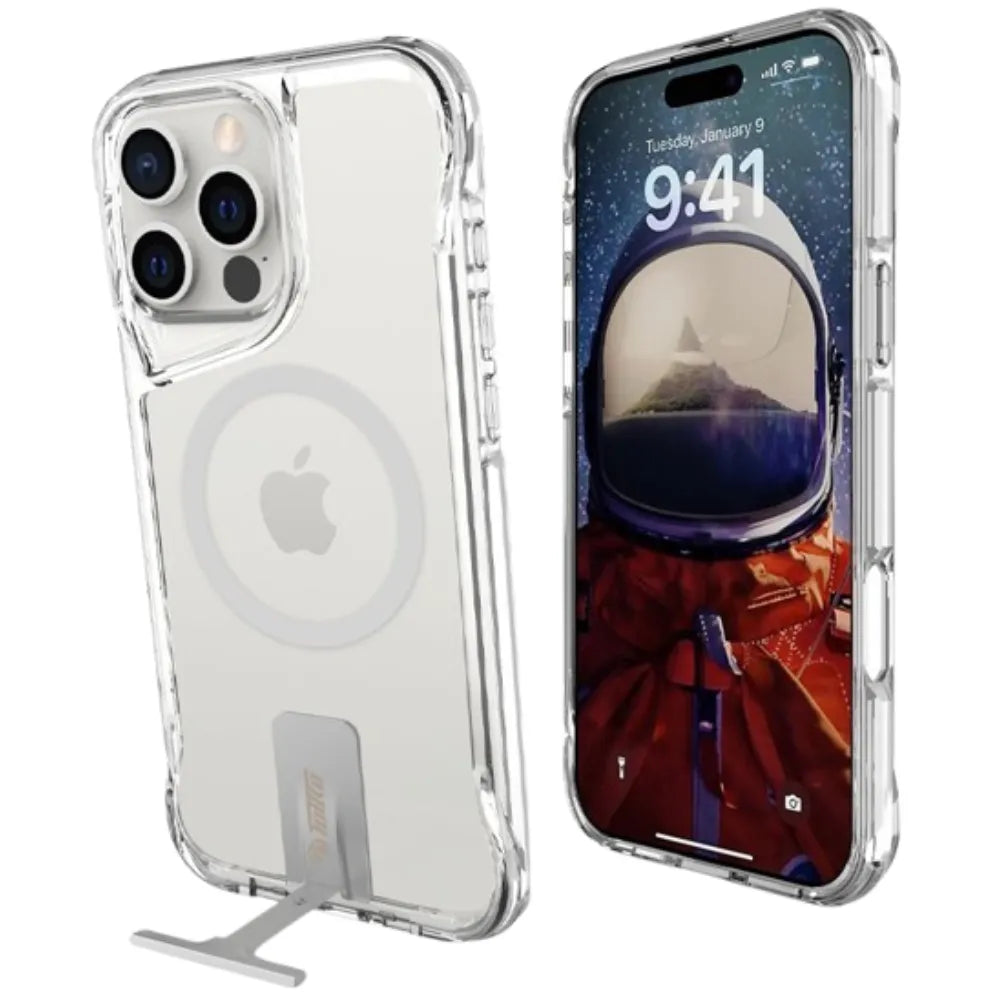 כיסוי Toiko Titan MagStand ל-Apple iPhone 15 Pro - צבע שקוף - Fono